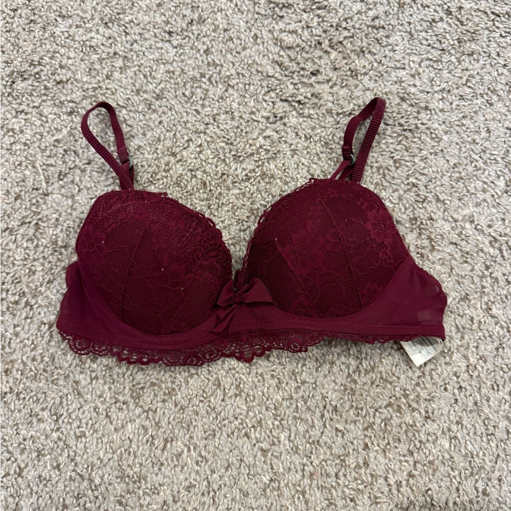Burgundy Bra